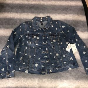 Torrid Denim Jacket BNWT Disney Mickey and Minnie Mouse